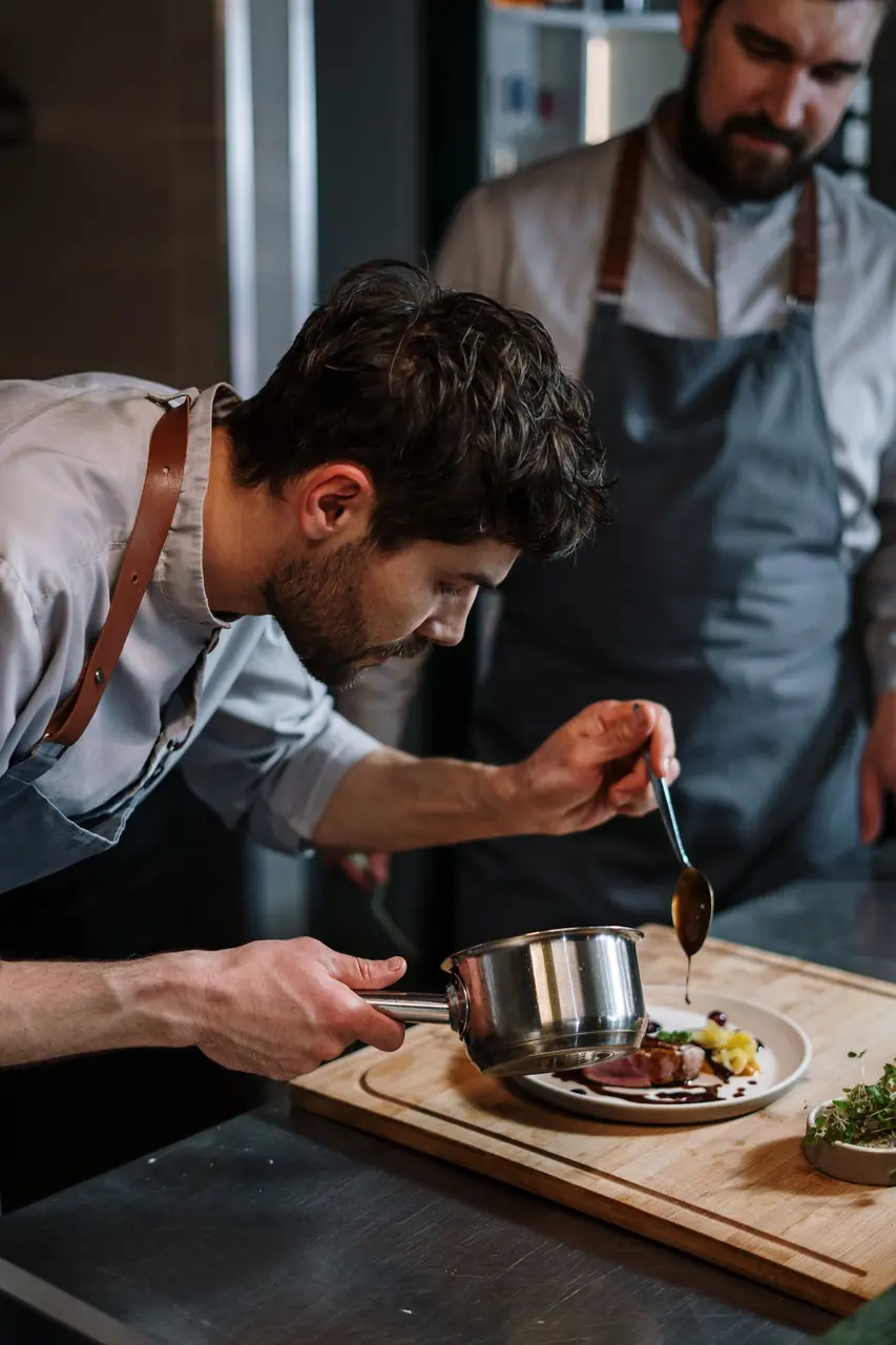 Chefs working in harmony